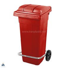 سطل زباله پدالی چرخ دار ناصر پلاستیک 5125