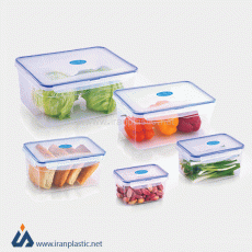 ظرف فریزری مستطیل 6/6 لیتری مشکات پلاستیک 3300