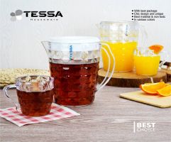 پارچ آب پلاستیکی شفاف ونیز تسا پلاستیک 551