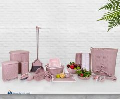 سرویس جهیزیه 56 پارچه فلورا هوم کت پلاستیک 3489