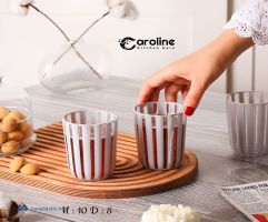 لیوان زبرا پلاستیکی کارولین کد 403