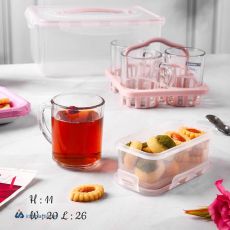 سرویس چای خوری 4 نفره مسافرتی کارولین 412