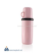 فلاسک چای ساتین 0/6 لیتری یزدگل پلاستیک 108