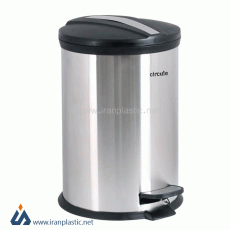 سطل زباله استیل پدالی 20 لیتری در پلیمری سرکوله 20P