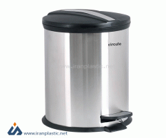 سطل زباله استیل پدالی 20 لیتری در پلیمری سرکوله 20P